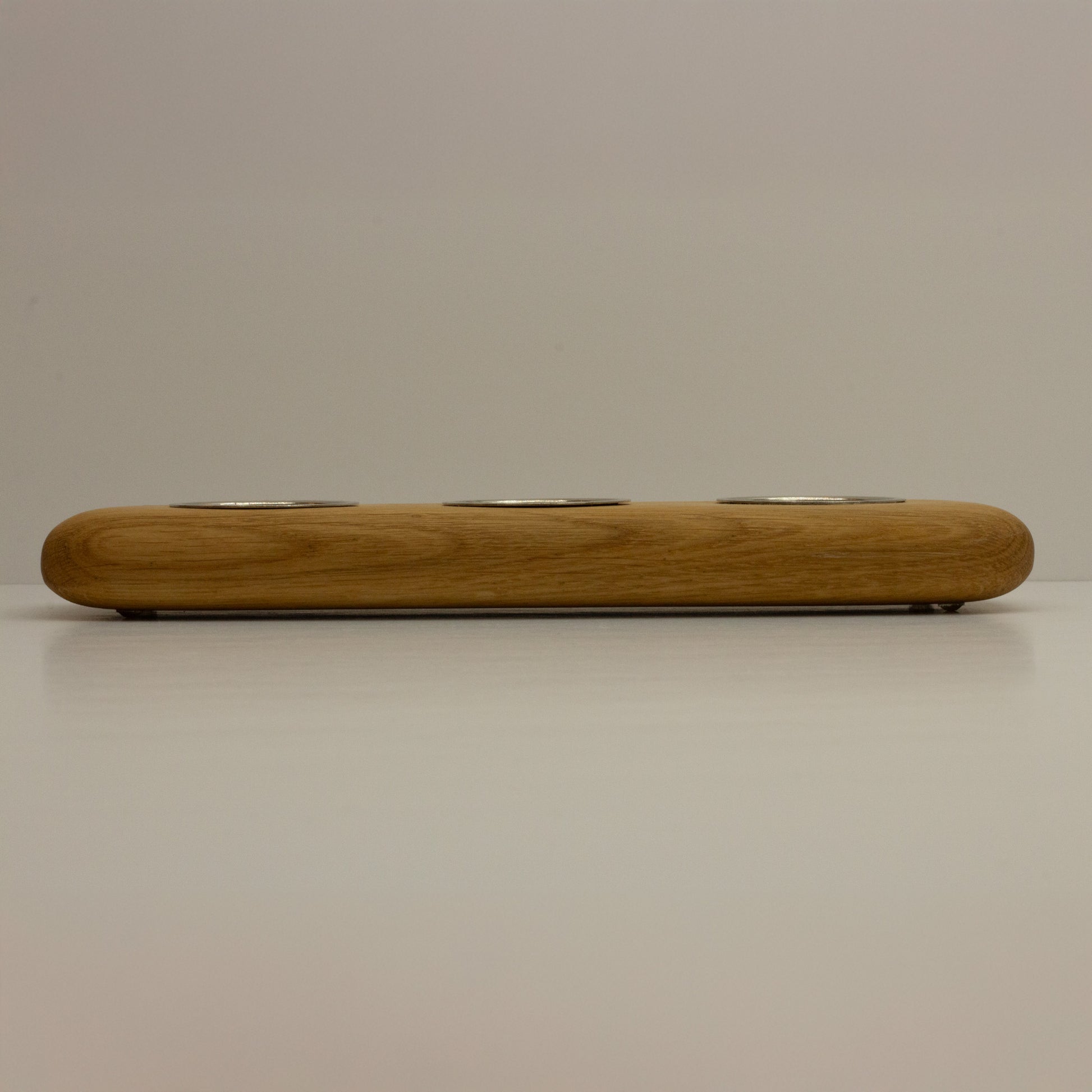Oak Three Tea Light Holder
